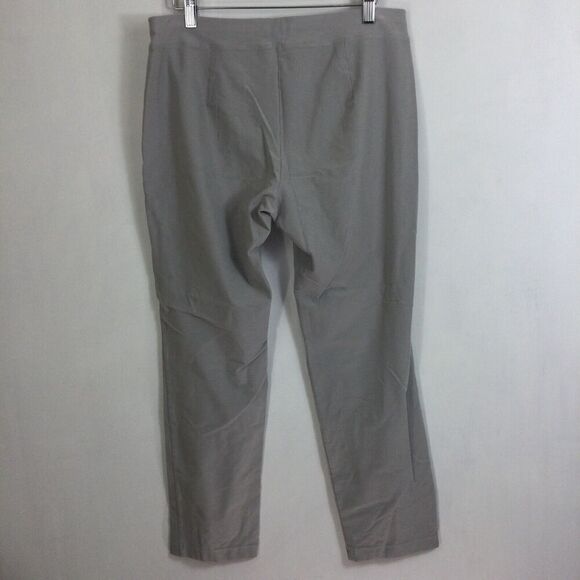 Eileen Fisher Womens Viscose Pull on Stretch Casual Tapered Pants Gray Sz Medium - Picture 6 of 10
